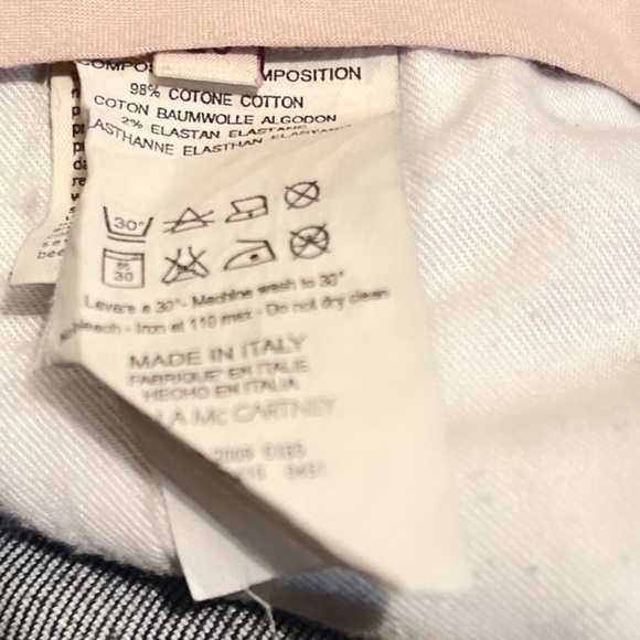 Authentic Stella Mcartney 5pocket slim fit medium wash stretch denim jean 26 - Picture 5 of 5